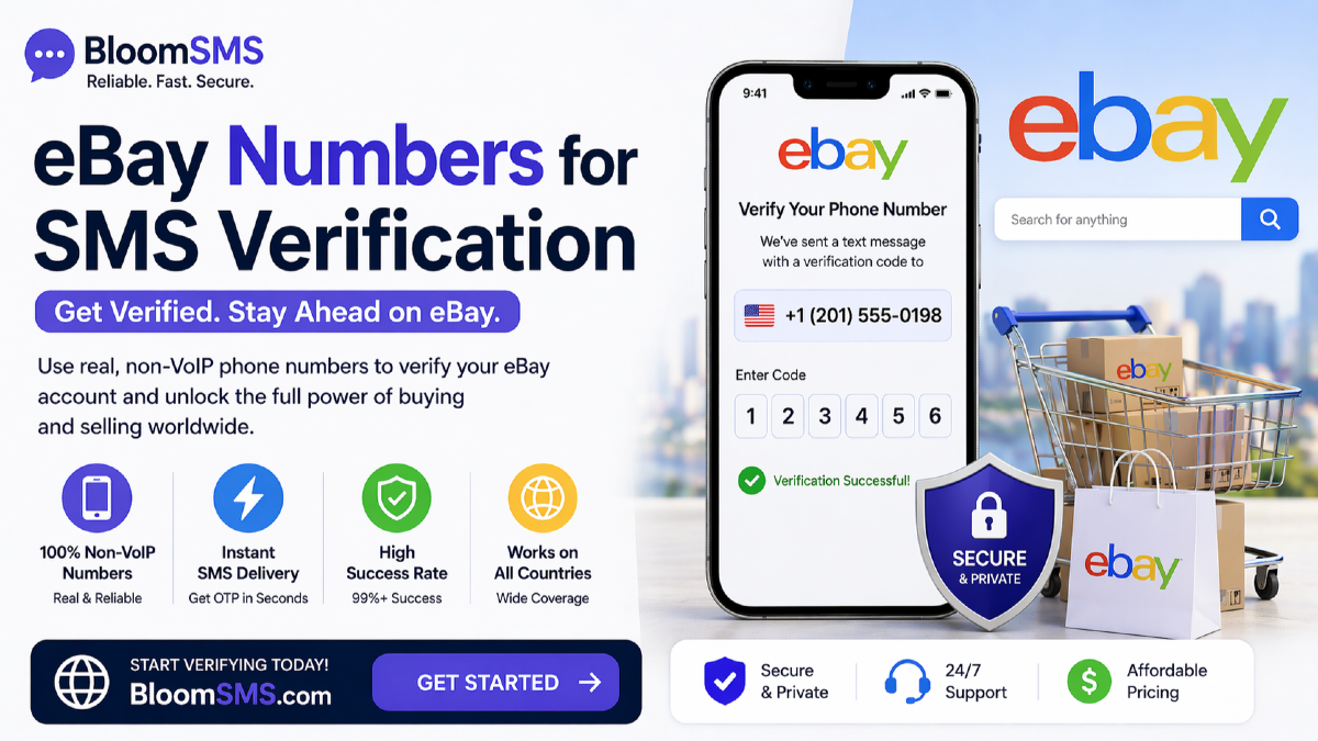 eBay Phone Number Verification: Get SMS OTP with Real Numbers (2026 Guide)