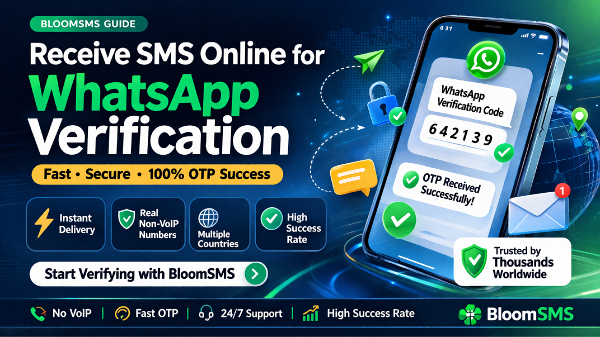 Receive SMS Online for WhatsApp Verification